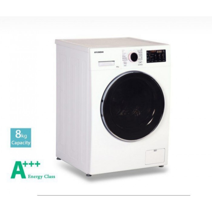 ماشین لباسشویی هیوندای مدل HWM-8014W رنگ سفید